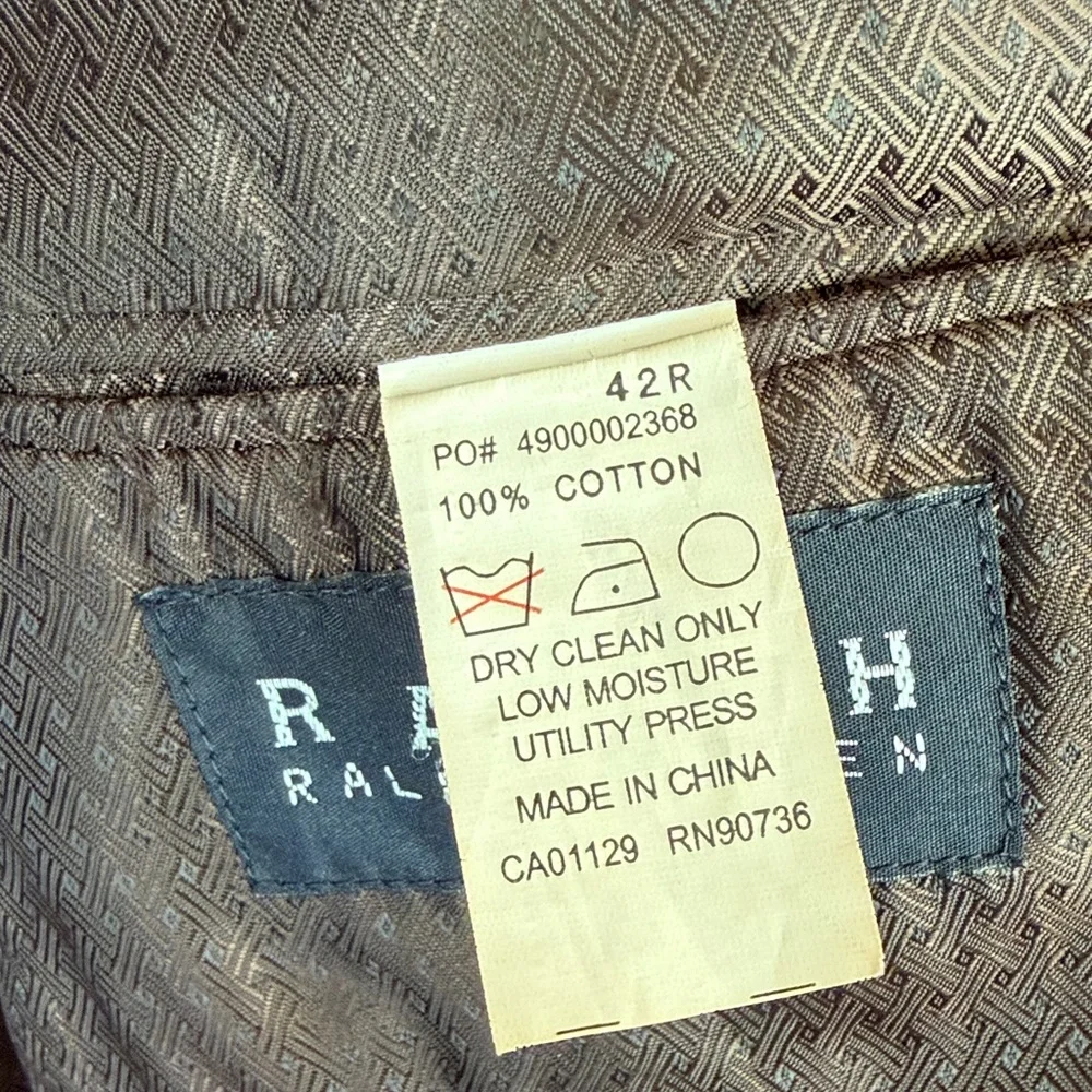 Men's Ralph Lauren velvet chocolate blazer - Picture 3 of 5